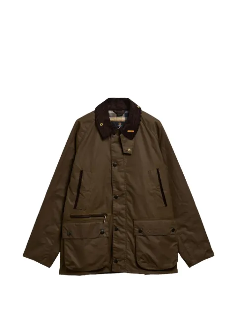 Barbour Bedale corduroy-collar waxed jacket