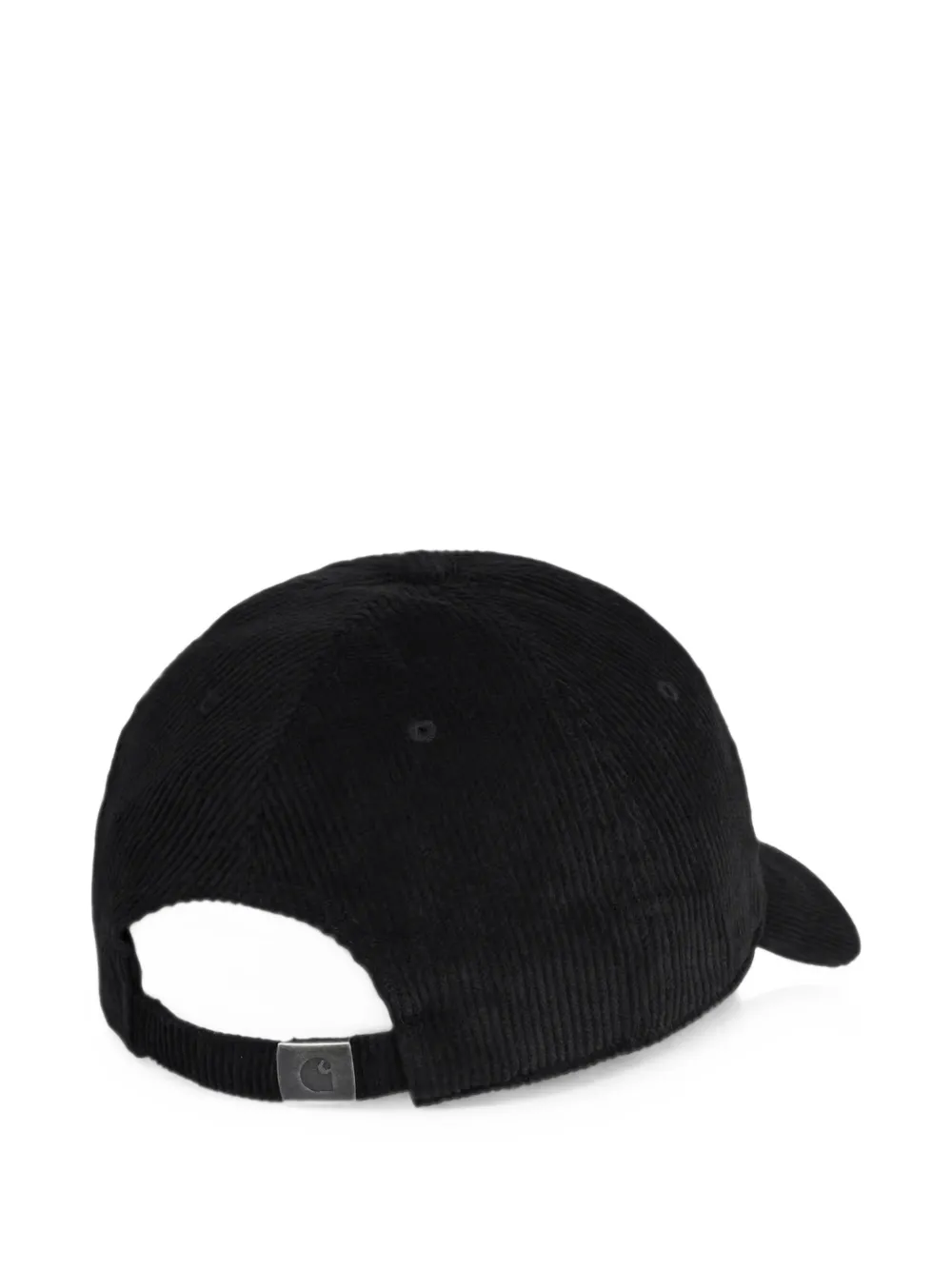 Carhartt WIP Harlem logo-embroidered corduroy baseball cap Zwart