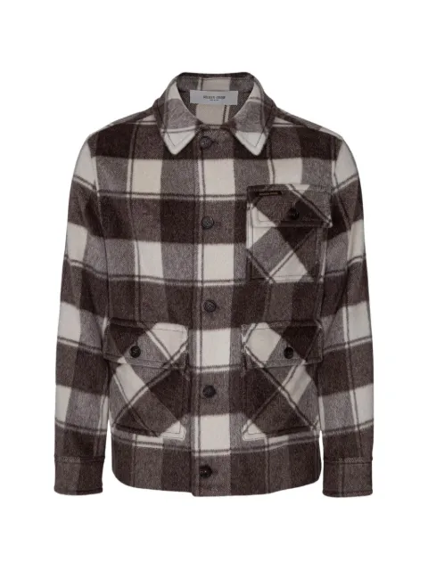 Golden Goose check-pattern mohair-blend jacket