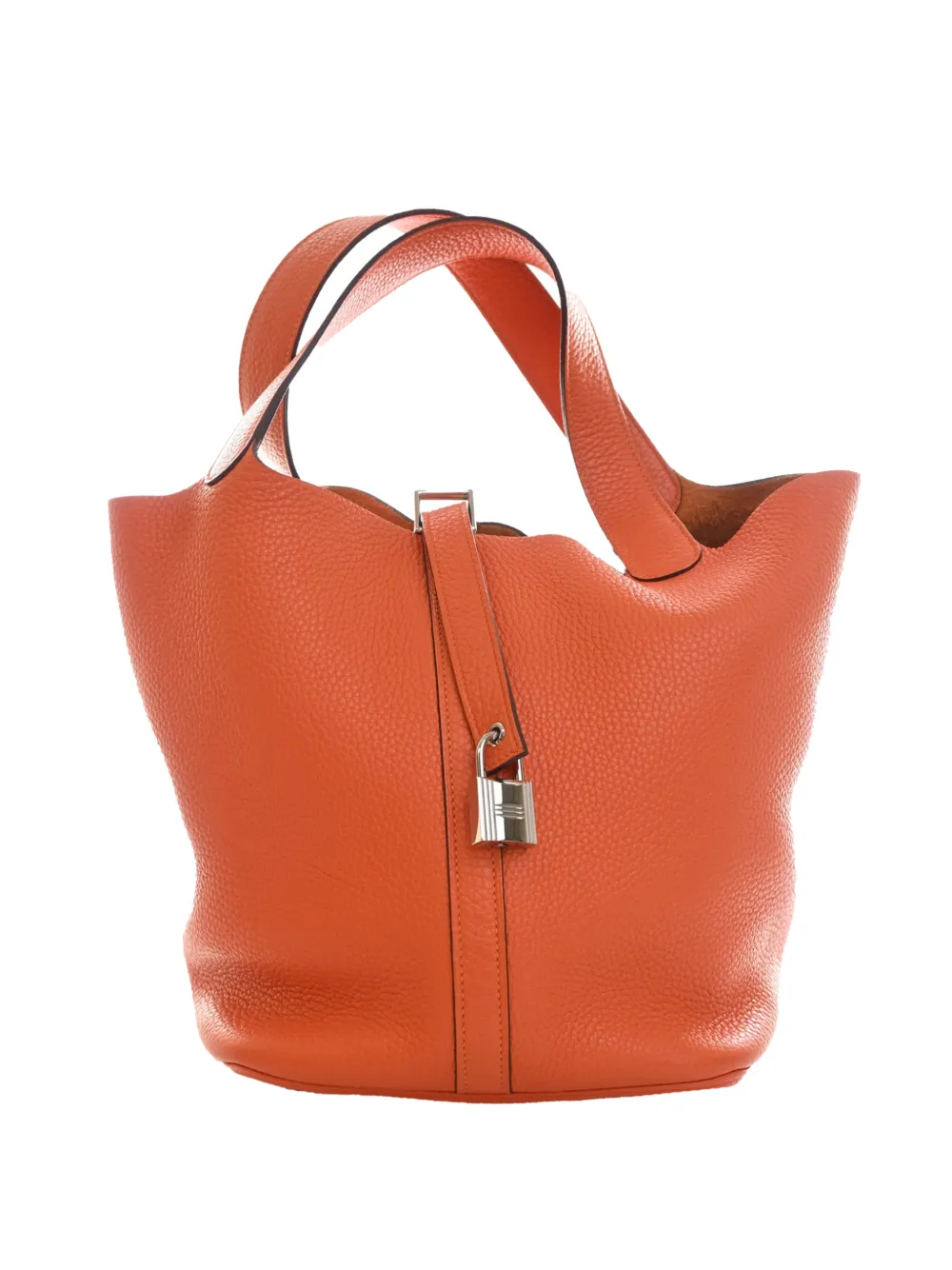 Hermès Pre-Owned Borsa a mano Picotin Lock in pelle Clemence 26 2016 - Arancione