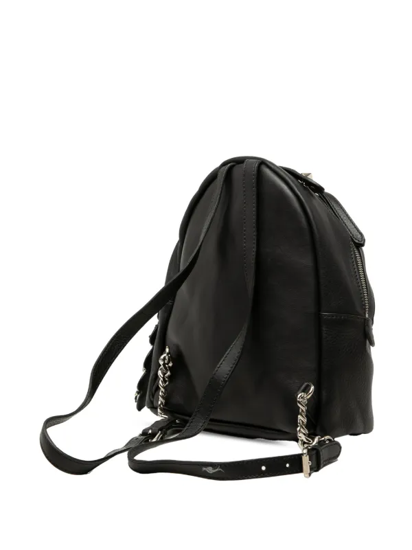 fendi mini backpack black Zaino Floral-Embroidered Backpack, Zipped top Fendi By The Way Mini
