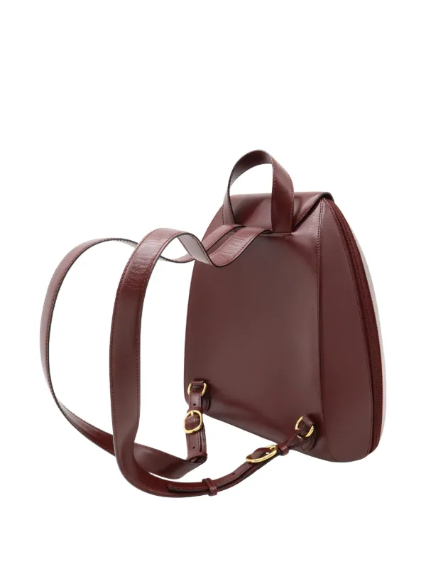 cartier leather backpack - Red Women Work Bag Two adjustable Leather backpack