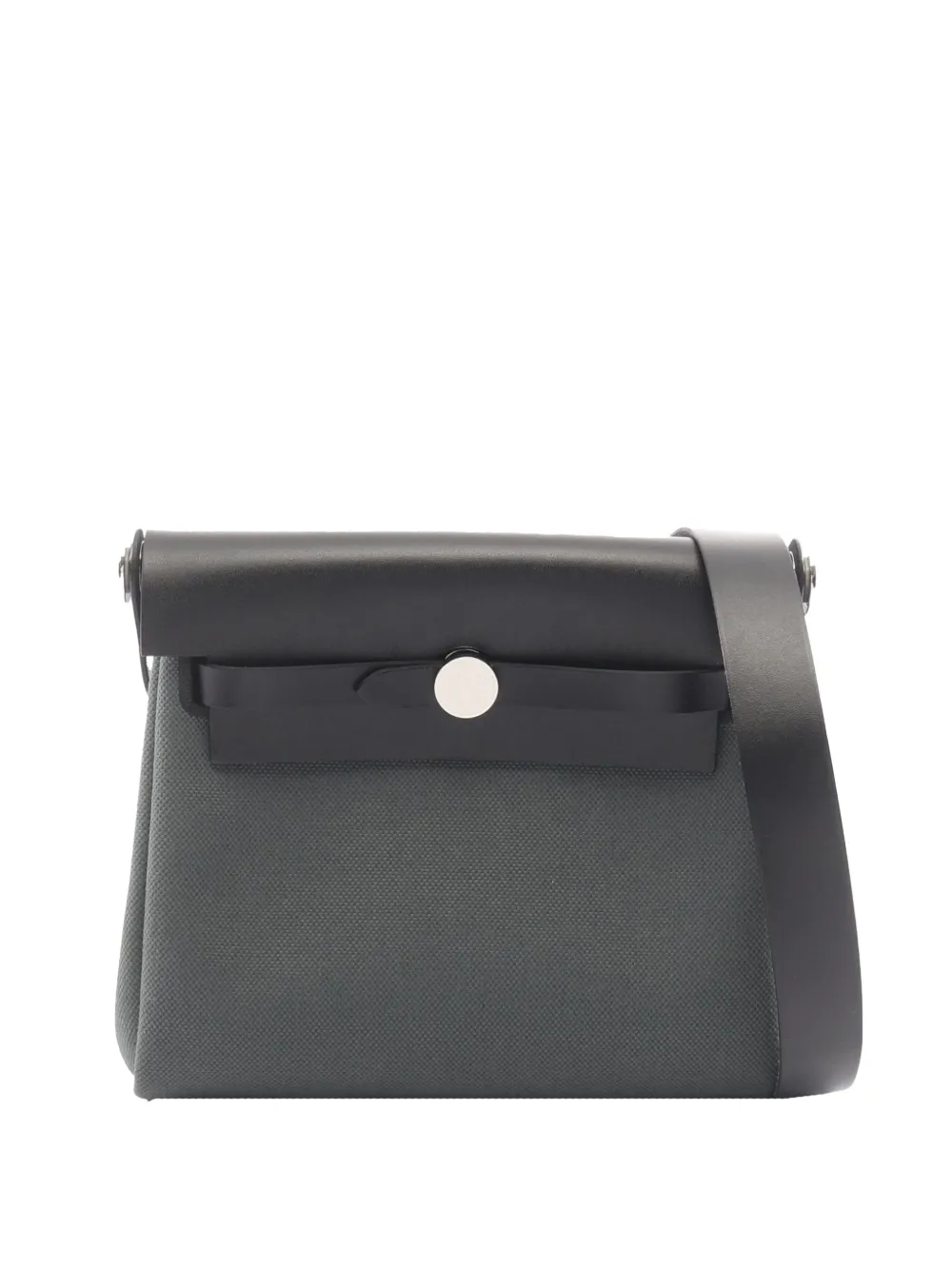 Hermès Pre-Owned 2025 Military Toile and Vache Hunter Herbag Zip 20 crossbody bag - Grün