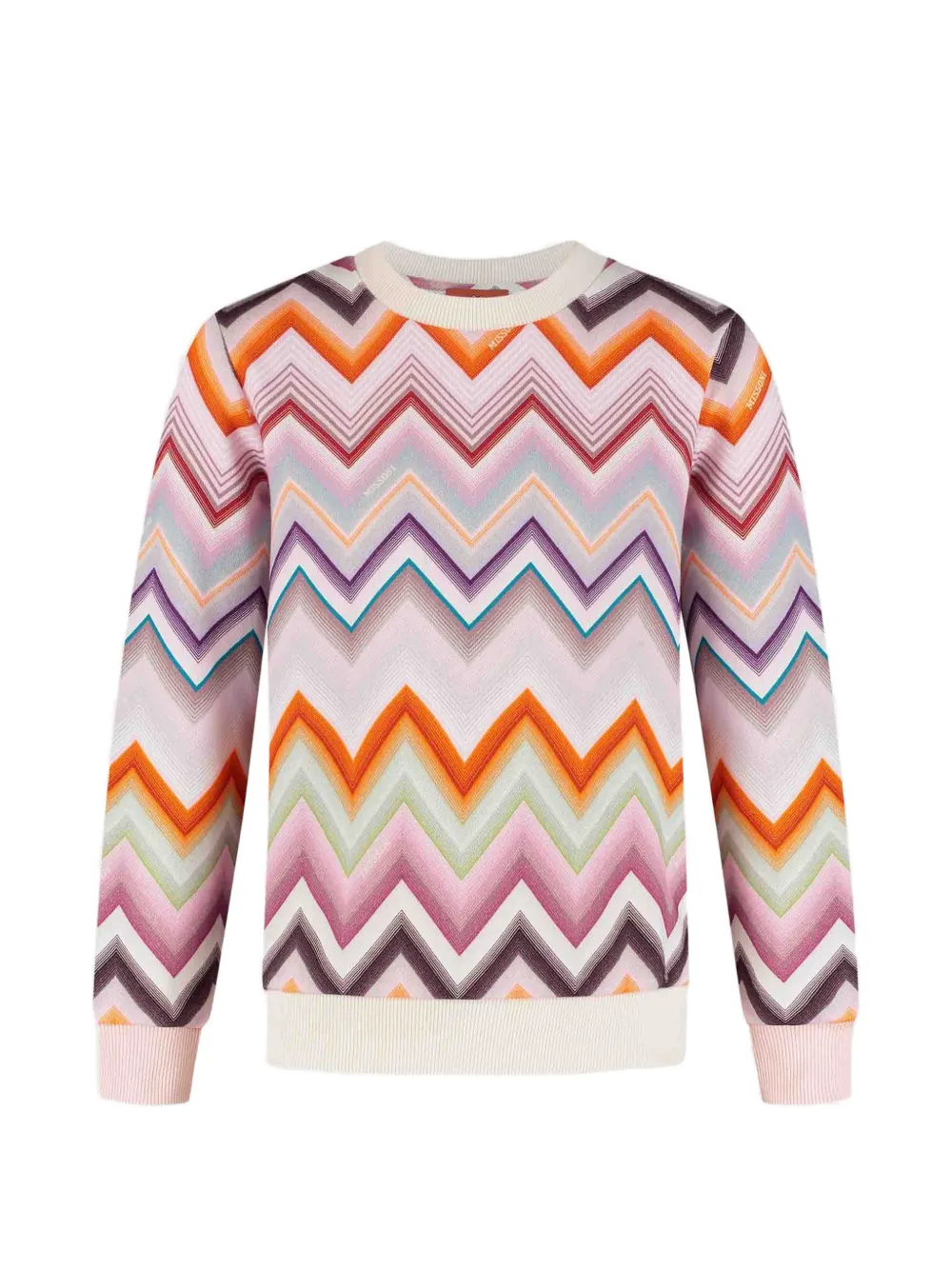 Missoni Kids zigzag-knit sweater - Toni neutri