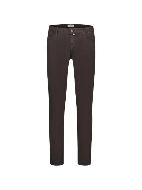 Jacob Cohën pantalones con parche del logo y pañuelo de bolsillo