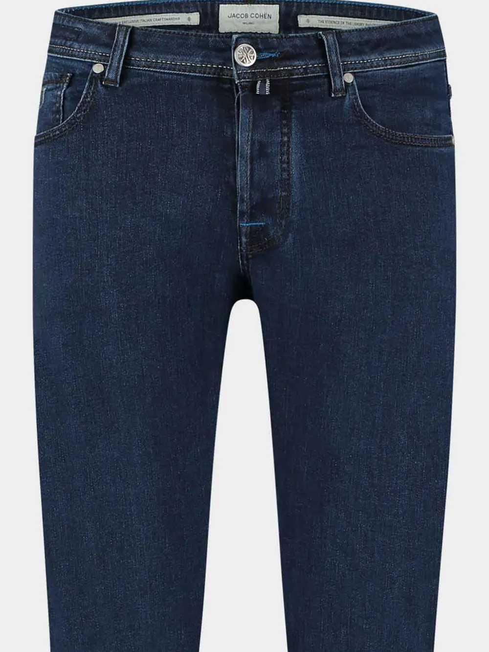 Jacob Cohën Skinny jeans met logopatch Blauw