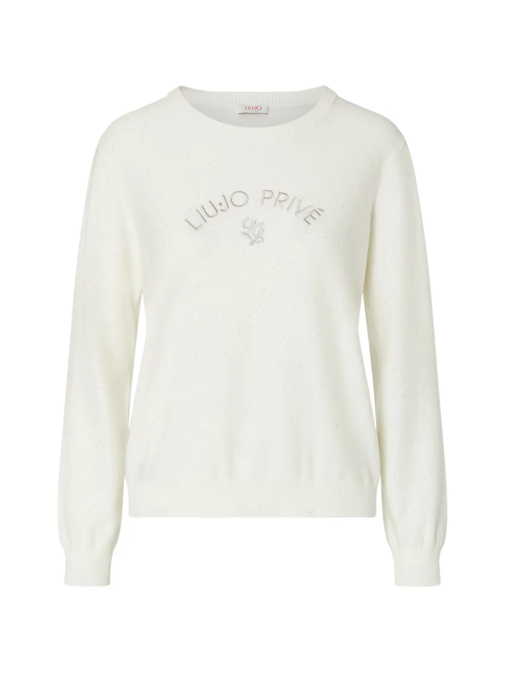 LIU JO top with micro sequins - Bianco