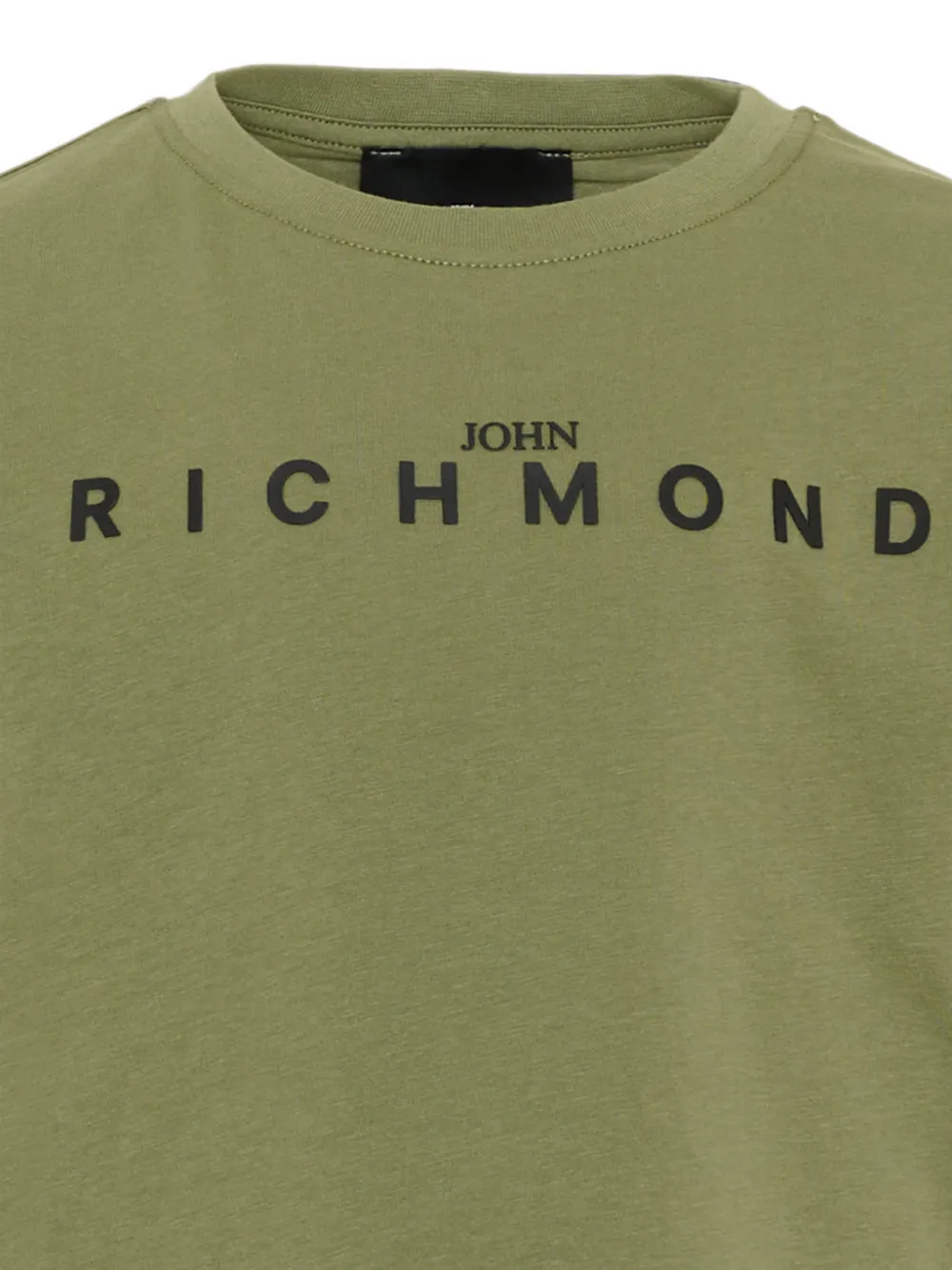 John Richmond Junior T-shirt met logoprint Groen