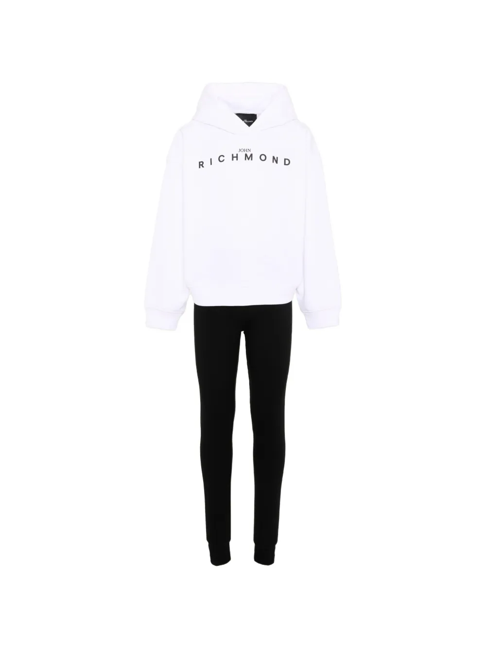John Richmond Junior logo-print tracksuit set - Bianco