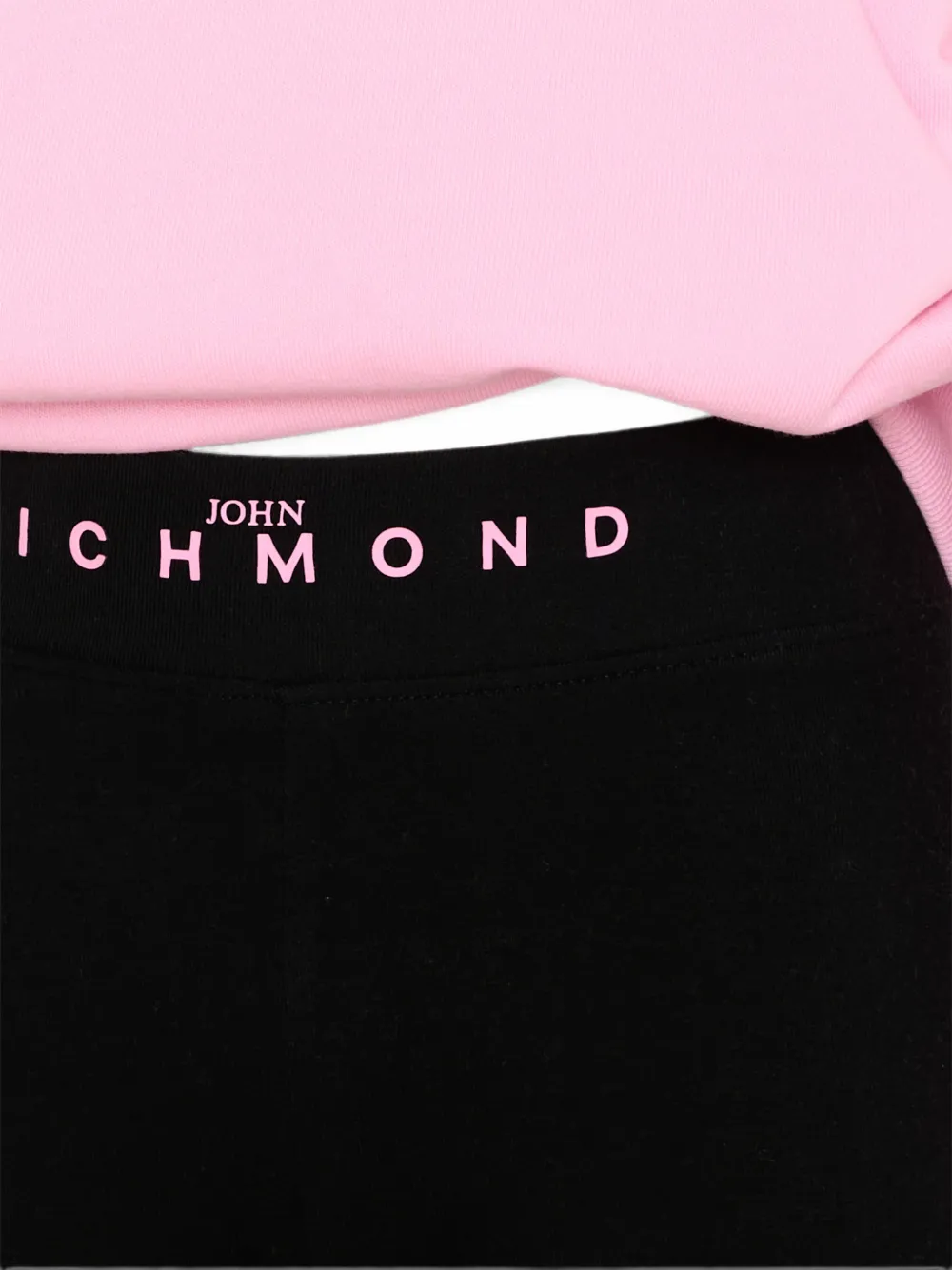John Richmond Junior Trainingspak met logoprint Roze