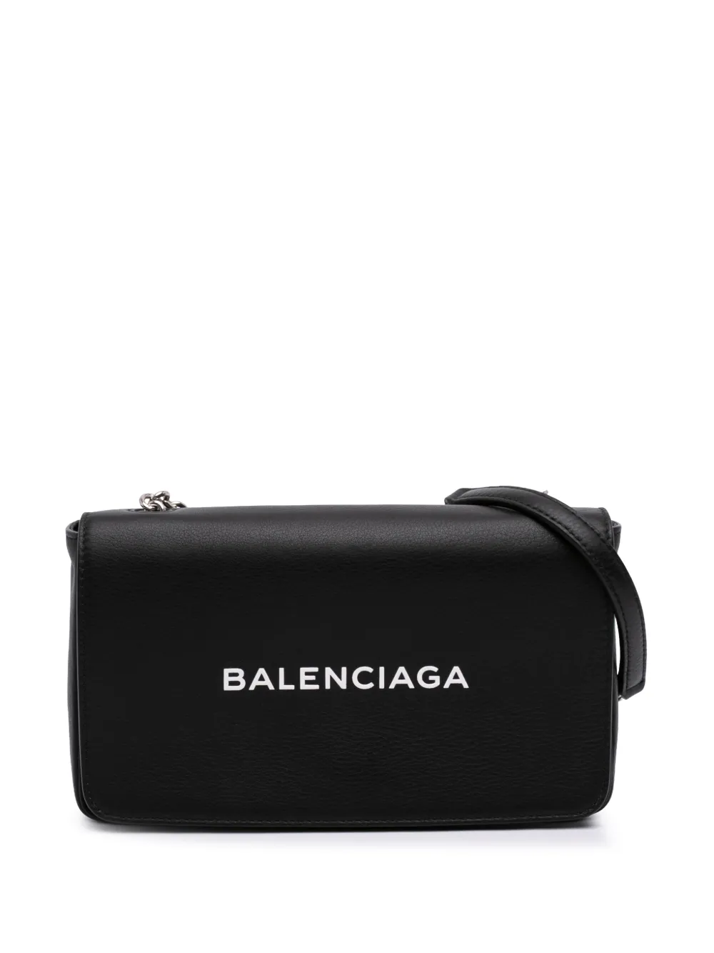 Balenciaga Pre-Owned 2018 Leather Everyday Wallet on Chain crossbody bag - Schwarz