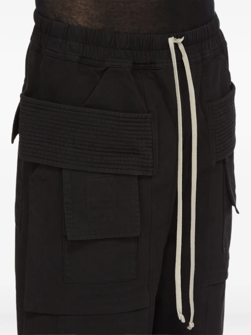 Rick Owens DRKSHDW quilted-pocket cargo pants Zwart