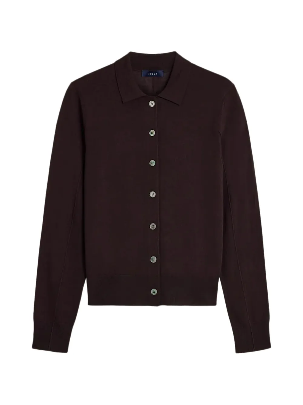 Soeur Hailey button-up polo-collar cardigan