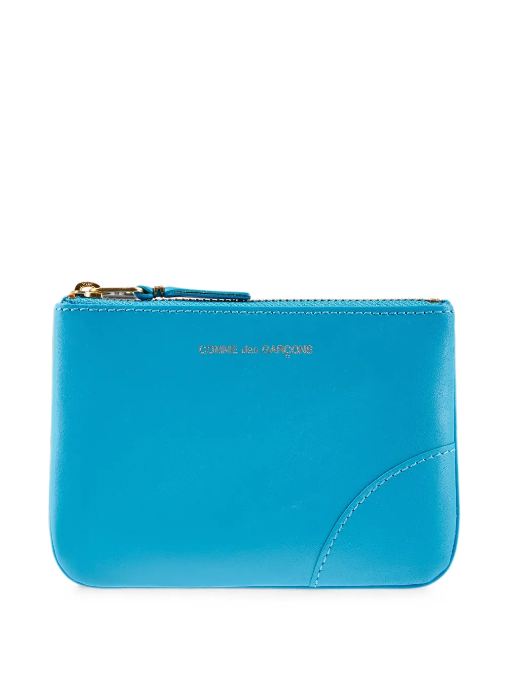 Comme Des Garçons Wallet Portafoglio in pelle con logo - Blu