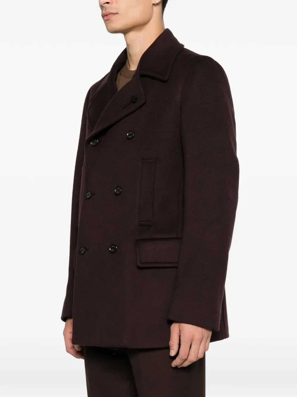 Lardini double-breasted coat Bruin