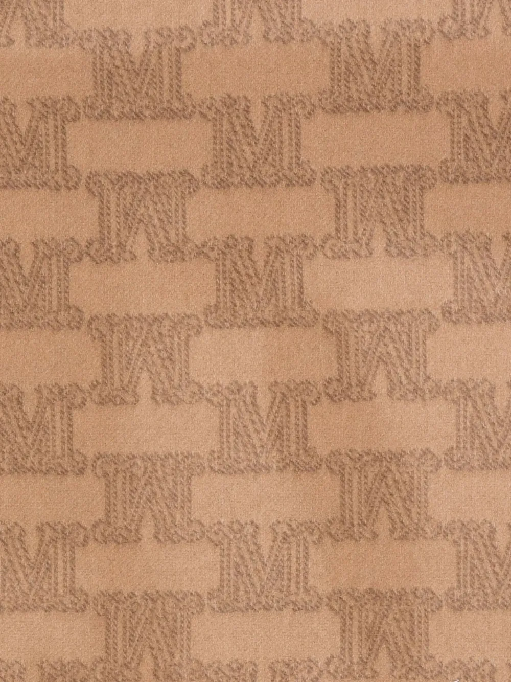 Max Mara Sjaal met monogram jacquard Beige