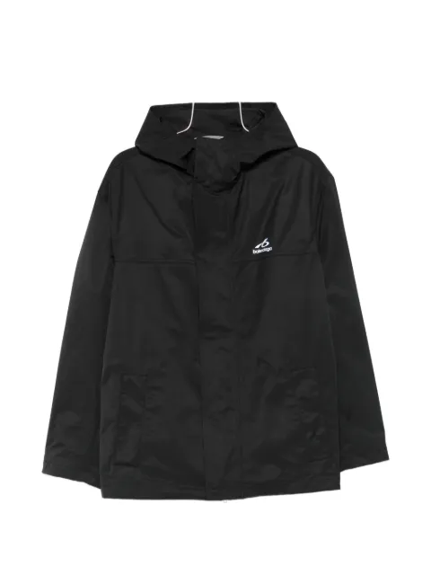 Balenciaga hooded logo-print jacket