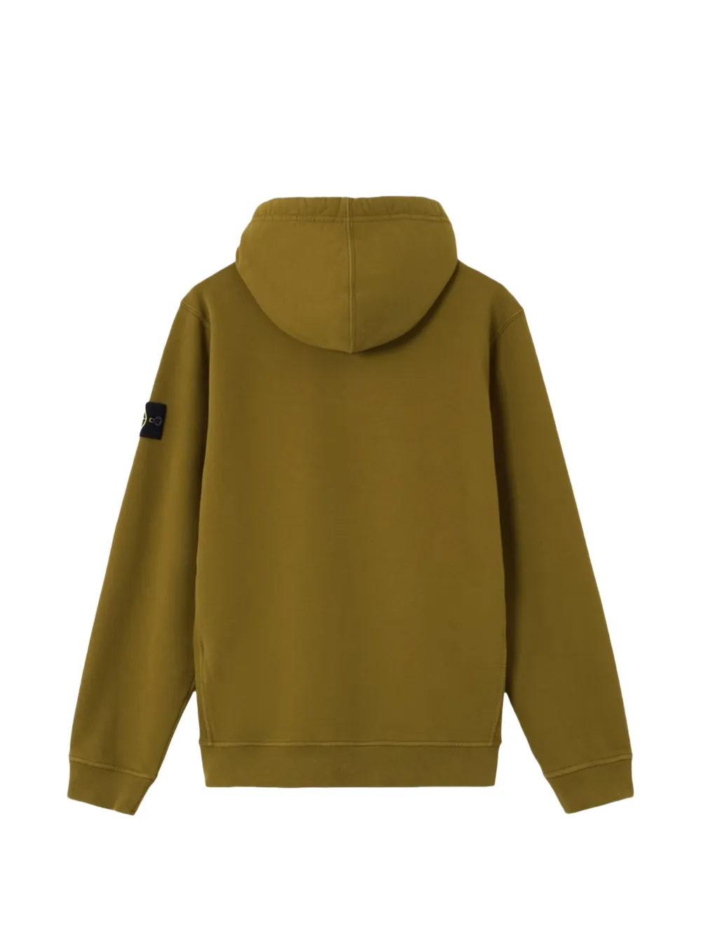Stone Island 6100048 brushed organic cotton fleece Groen