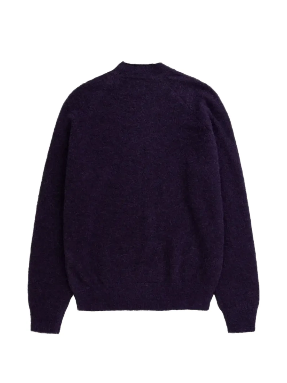 Norse Projects Nordrevik brushed raglan-sleeve sweater Paars