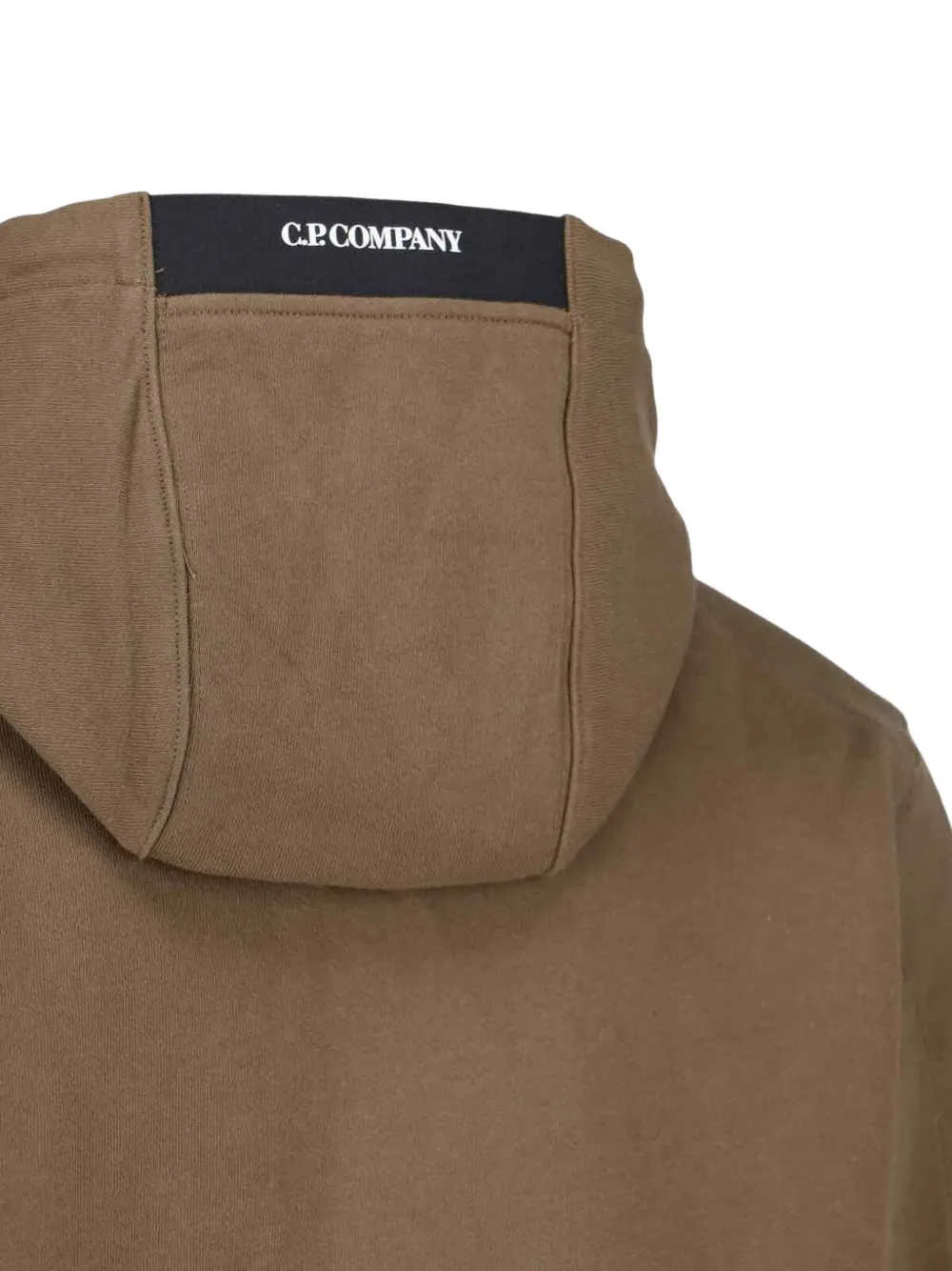 C.P. Company Hoodie met lens detail Groen