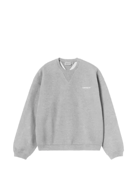 Carhartt WIP Ebbert logo-embroidered ribbed-trim sweatshirt