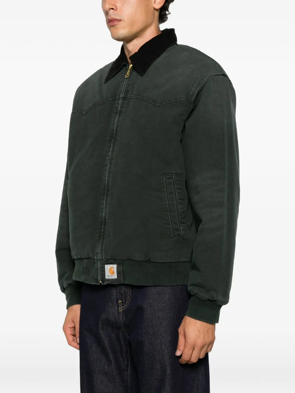 Carhartt WIP OG Santa Fe jack met ritssluiting Groen