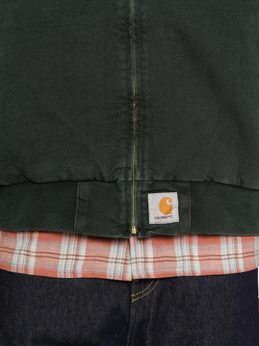 Carhartt WIP OG Santa Fe jack met ritssluiting Groen