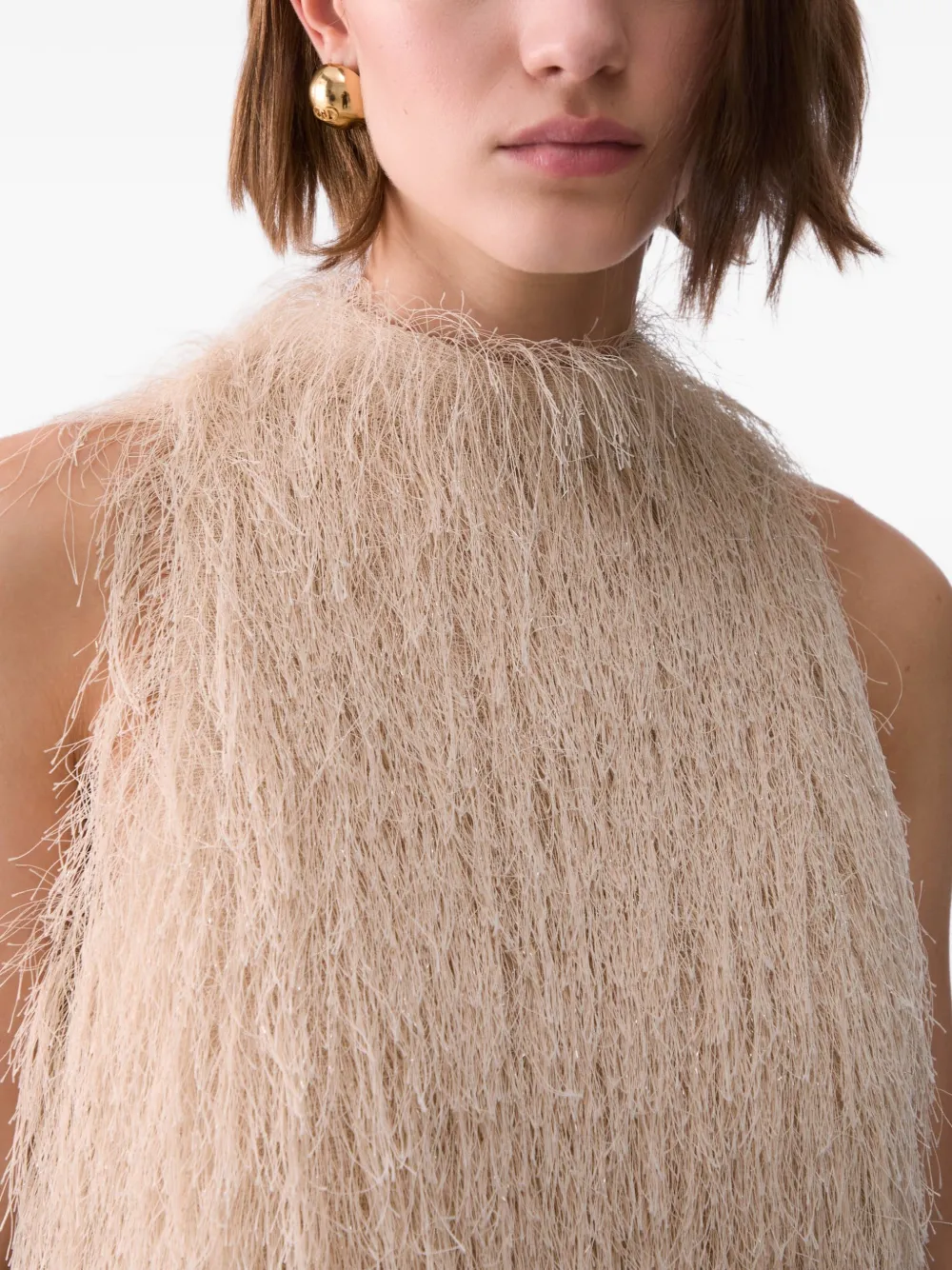 LIU JO Top met franje Beige