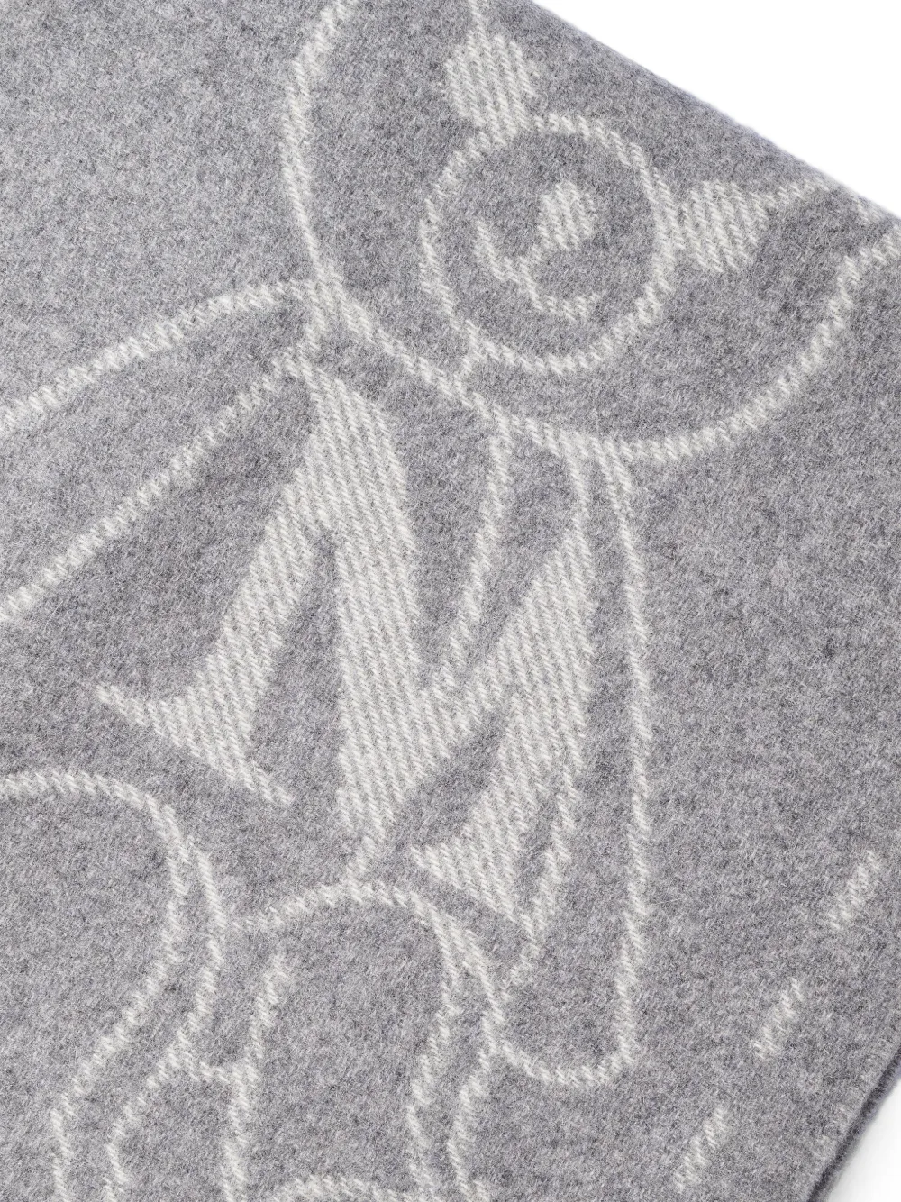 Max Mara Kasjmier sjaal met teddybeer-patroon Grijs