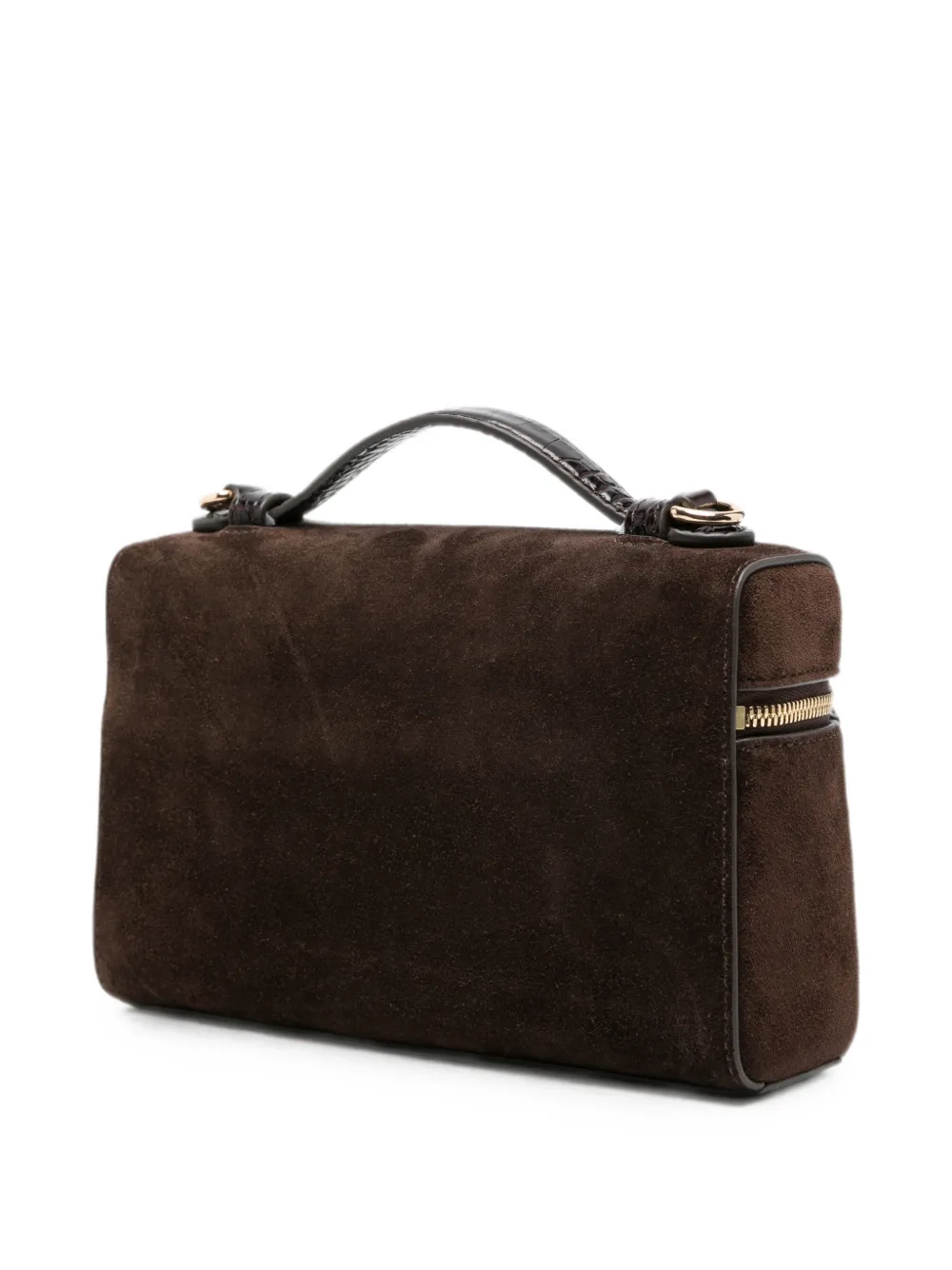 Tory Burch Romy suède handtas Bruin