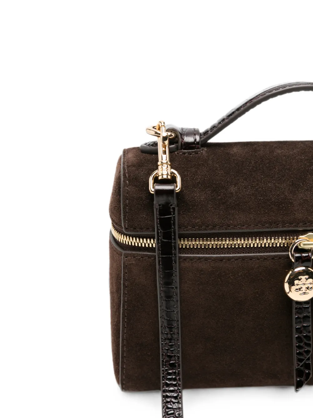 Tory Burch Romy suède handtas Bruin
