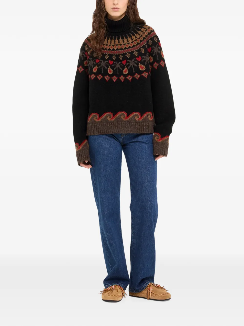 Alanui Sweet Winter coltrui Zwart