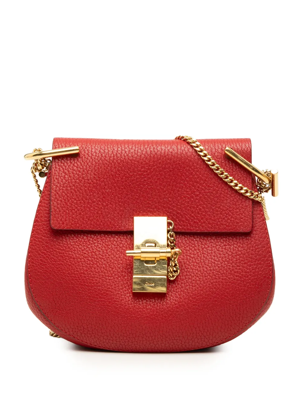 Chloé Pre-Owned 2016 Mini Leather Drew crossbody bag - Red