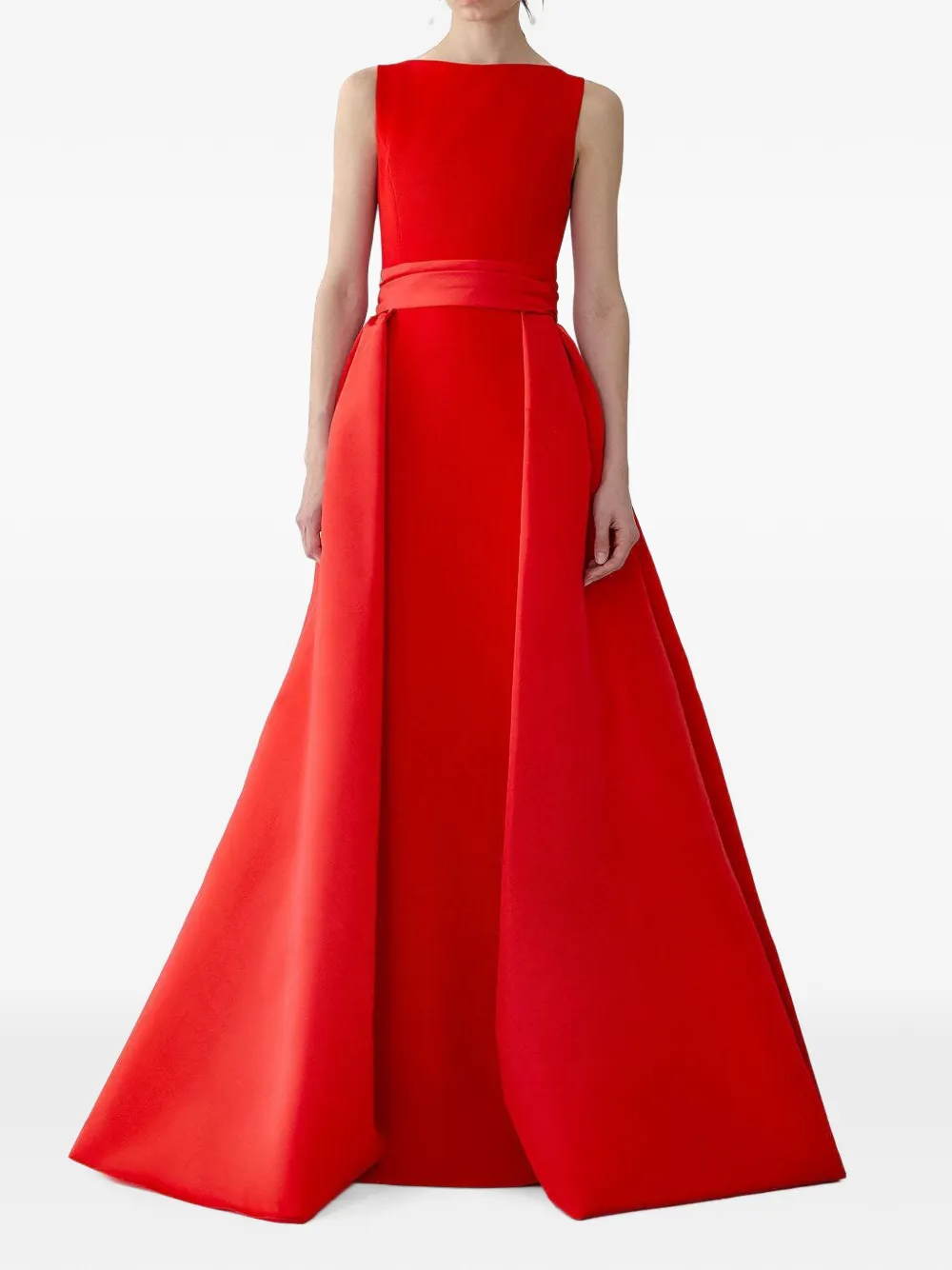 Carolina Herrera Mouwloze maxi-jurk Rood