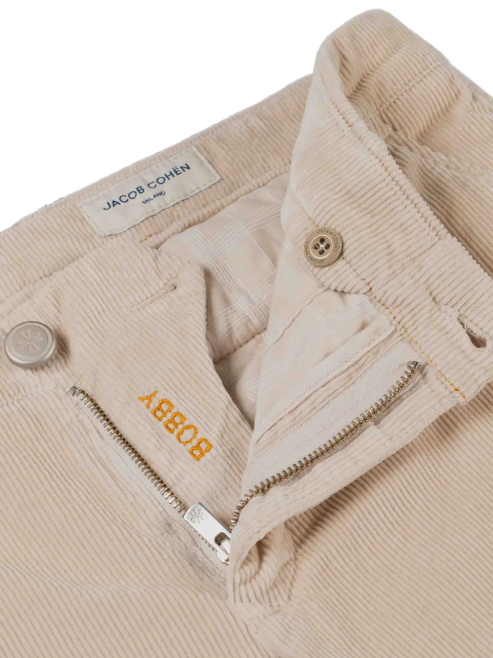 Jacob Cohën Bobby ribfluwelen chino Beige