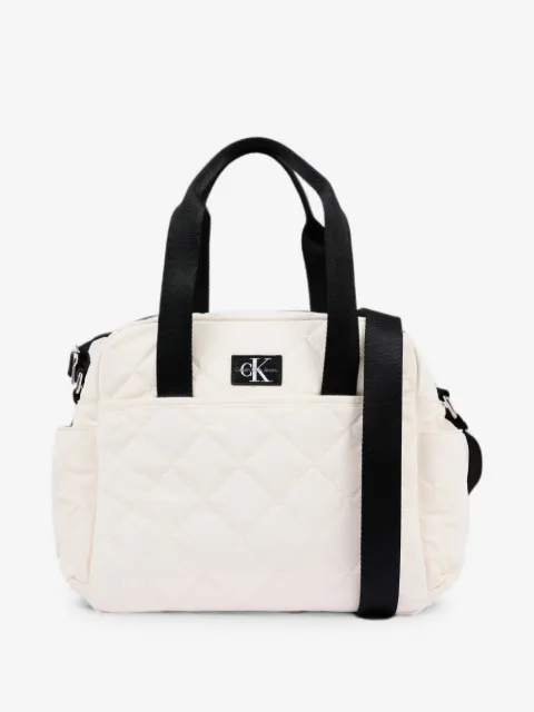Calvin Klein Kids quilted logo-patch changing bag