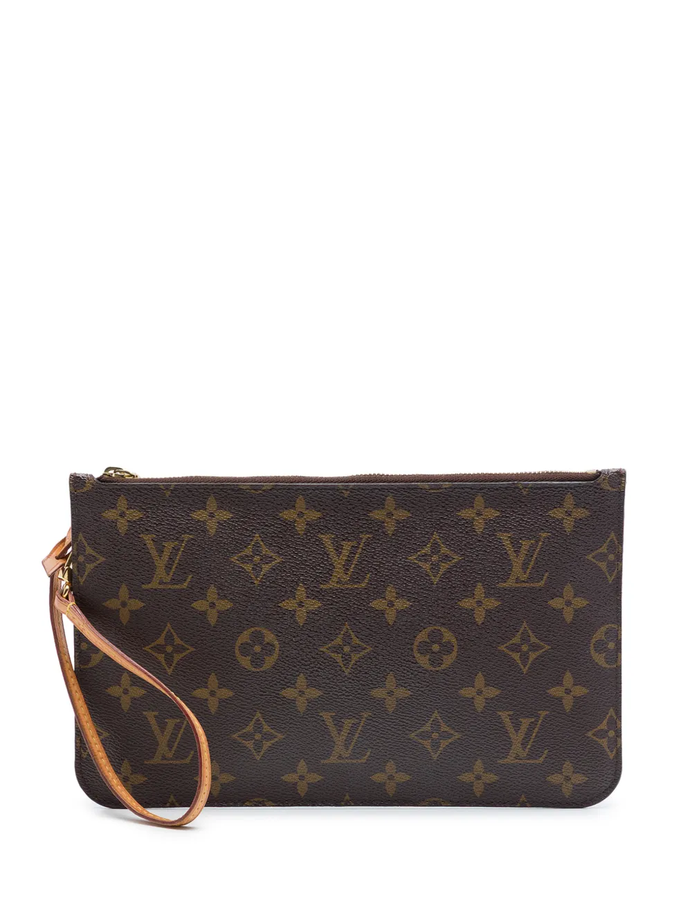 Louis Vuitton Pre-Owned Clutch Neverfull Pochette con monogramma 2014 - Marrone