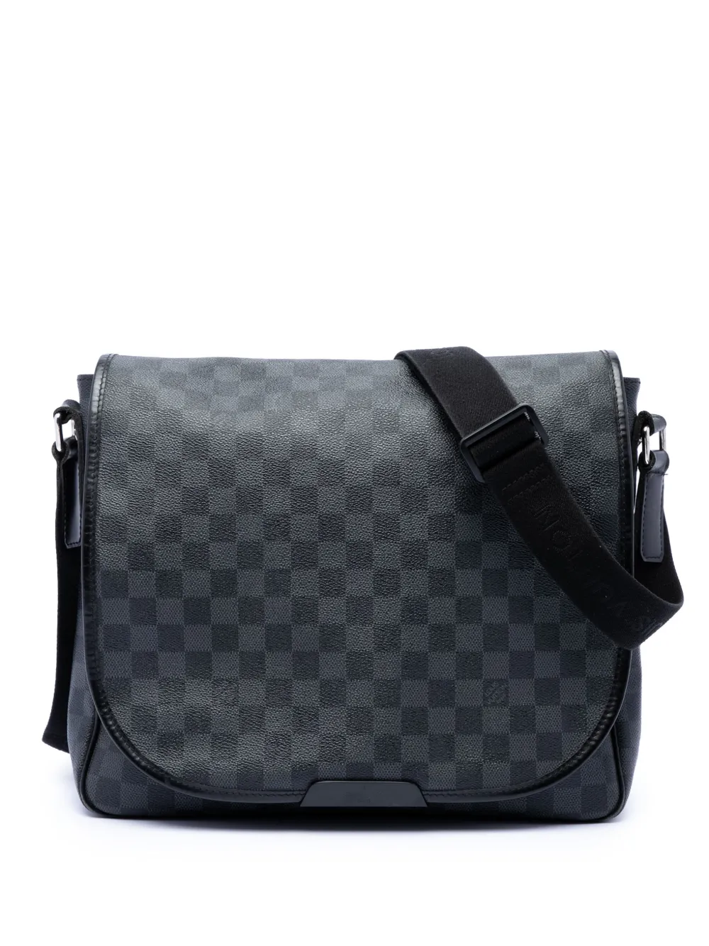 Louis Vuitton Pre-Owned Borsa a tracolla Daniel MM in tela Damier Graphite 2012 - Nero