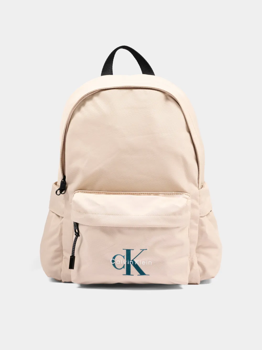 Calvin Klein Kids logo-embroidered pocket backpack - Toni neutri