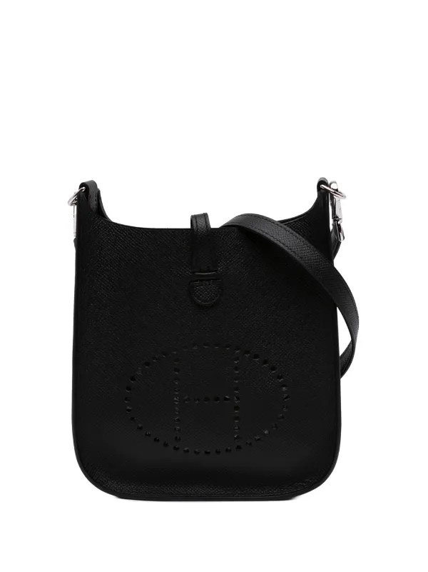 Hermès Pre-owned 2025 Epsom Evelyne I 16 Amazone Crossbody Bag in Black