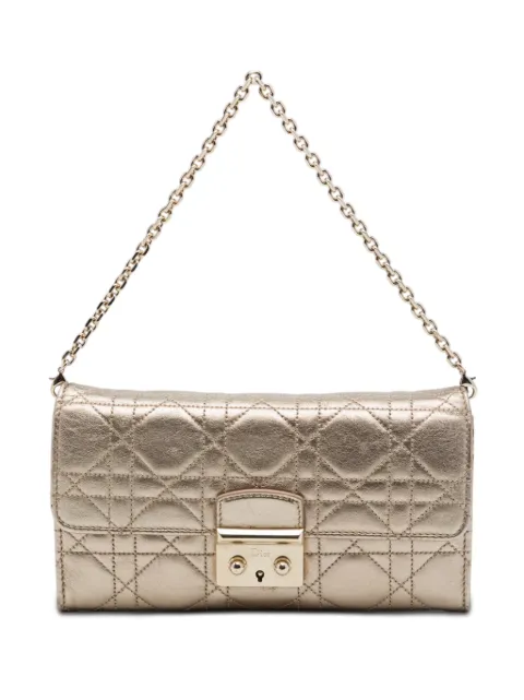 Christian Dior Pre-Owned 2014 Miss Dior Promenade Metallic-Schultertasche mit Kette
