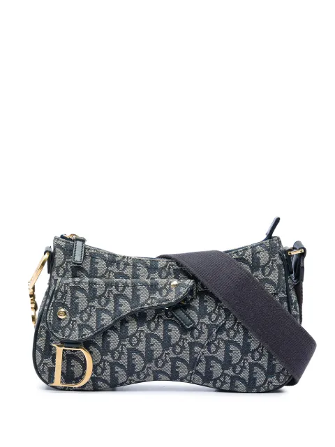 Christian Dior Pre-Owned 2004 Diorissimo Trotter Canvas Double Saddle crossbody bag