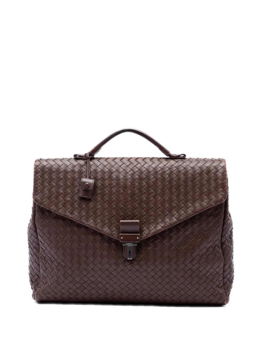 Bottega Veneta Pre-Owned 2012-2026 Nappa Intrecciato Briefcase business bag - Brown