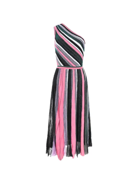 Missoni Pre-Owned 2020s striped one-shoulder midi dress