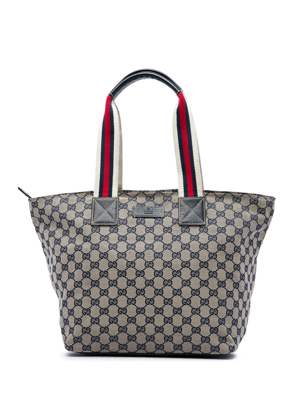 Gucci Pre-Owned Borsa tote in tela GG con decorazione Web 2000-2015 - Toni neutri