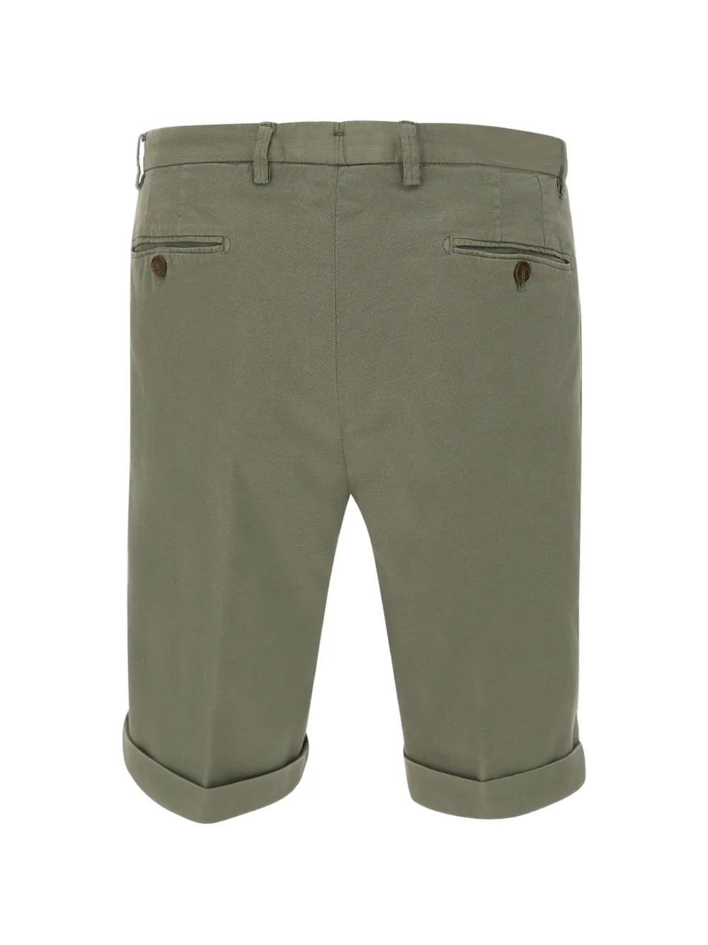 Briglia 1949 Shorts met honingraat-textuur en omgeslagen pijpen Groen
