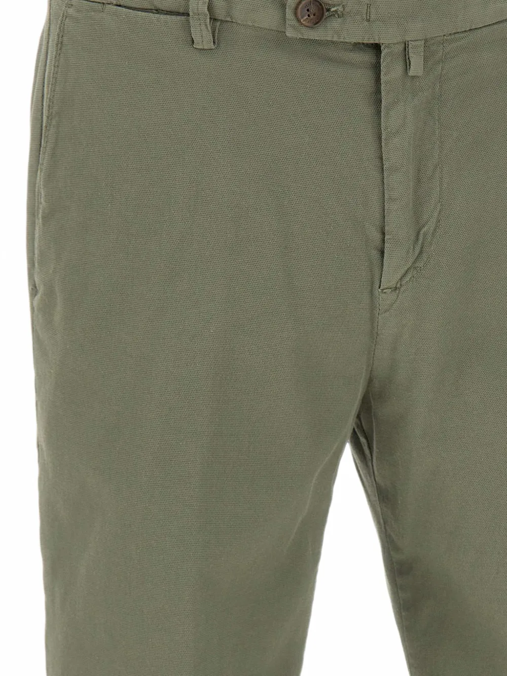 Briglia 1949 Shorts met honingraat-textuur en omgeslagen pijpen Groen