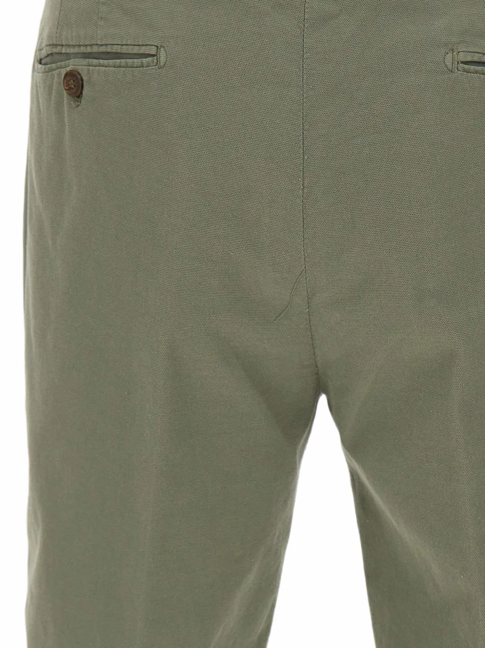 Briglia 1949 Shorts met honingraat-textuur en omgeslagen pijpen Groen