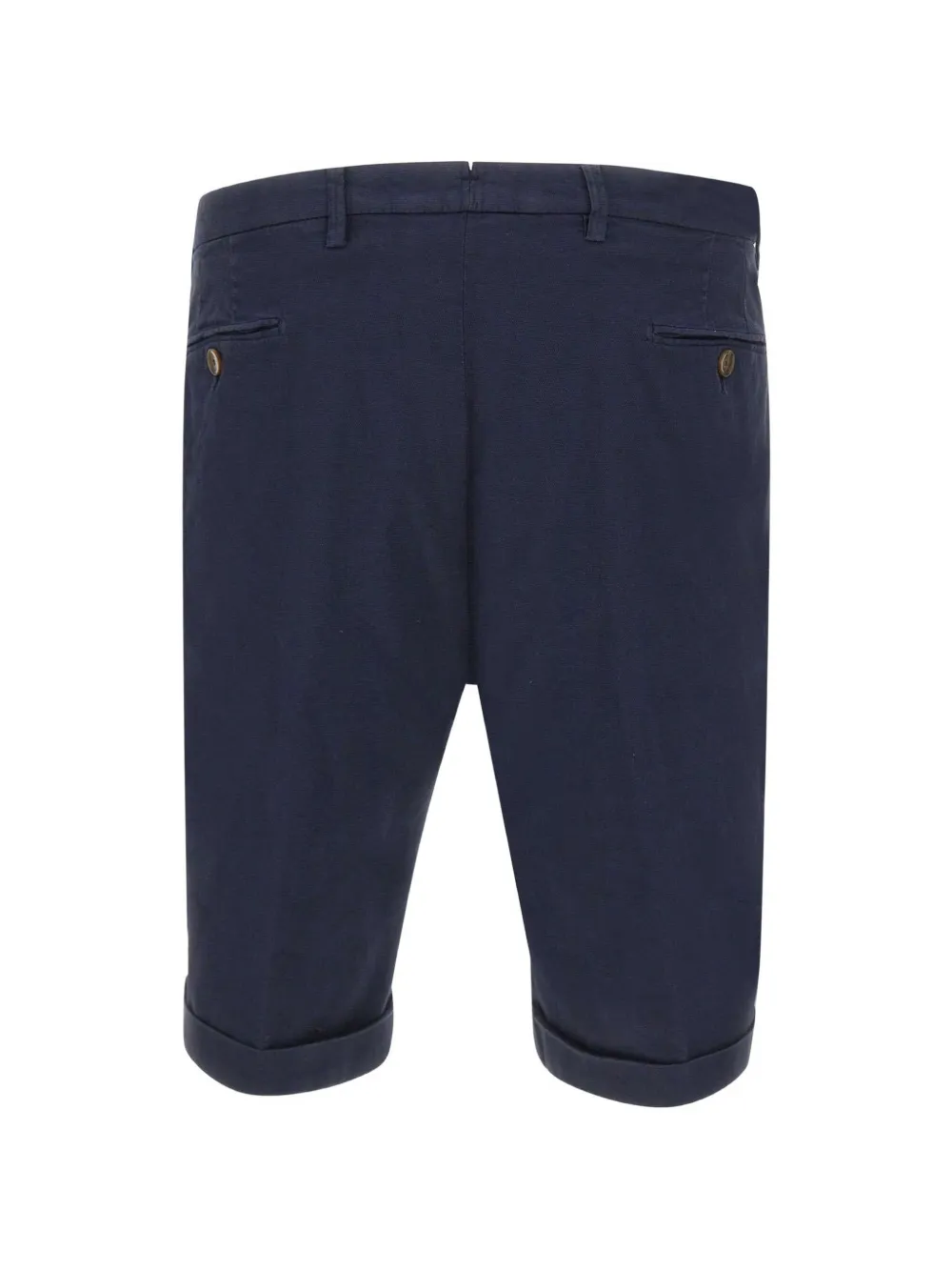 Briglia 1949 Shorts met honingraat-textuur en omgeslagen pijpen Blauw