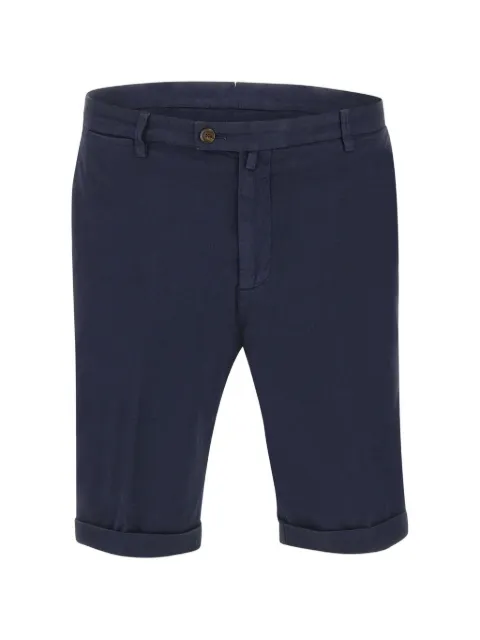 Briglia 1949 honeycomb-texture turn-up shorts
